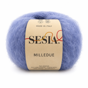 Filato in misto lana e mohair violetto