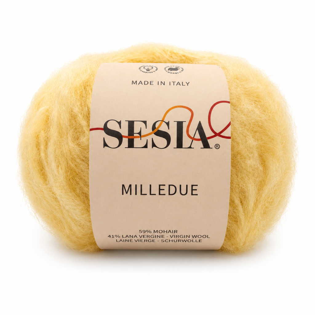 Filato in misto lana e mohair malva