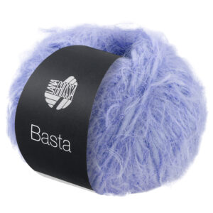 Filato effetto pelliccia azzurro violaceo