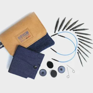 Ferri circolari intercambiabili KnitPro Indigo Wood Mini