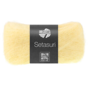 Filato alpaca e seta giallo pallido