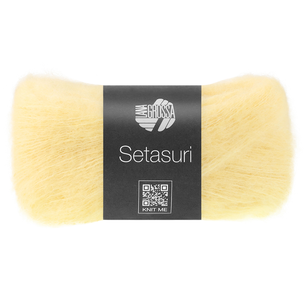 Filato alpaca e seta giallo pallido