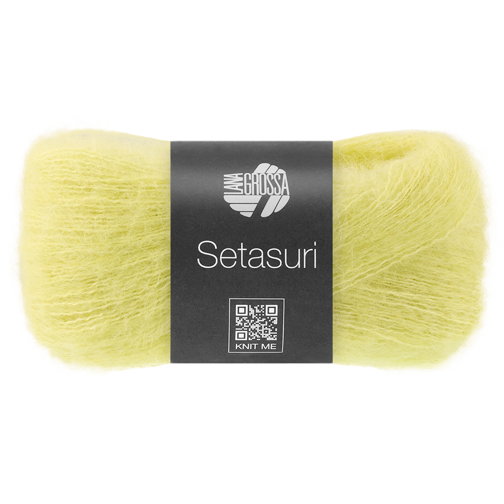 Filato alpaca e seta verde delicato